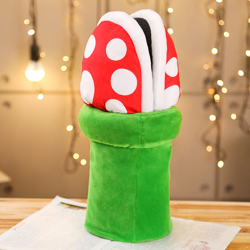 Super Mario Piranha Plant Slippers and Pipe Holder - Franco Gadgets
