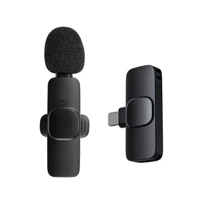 Lavalier Microphone Wireless Microphone Noise Cancelling Audio Video Recording Mini Mic for Iphone Android Live Broadcast Game