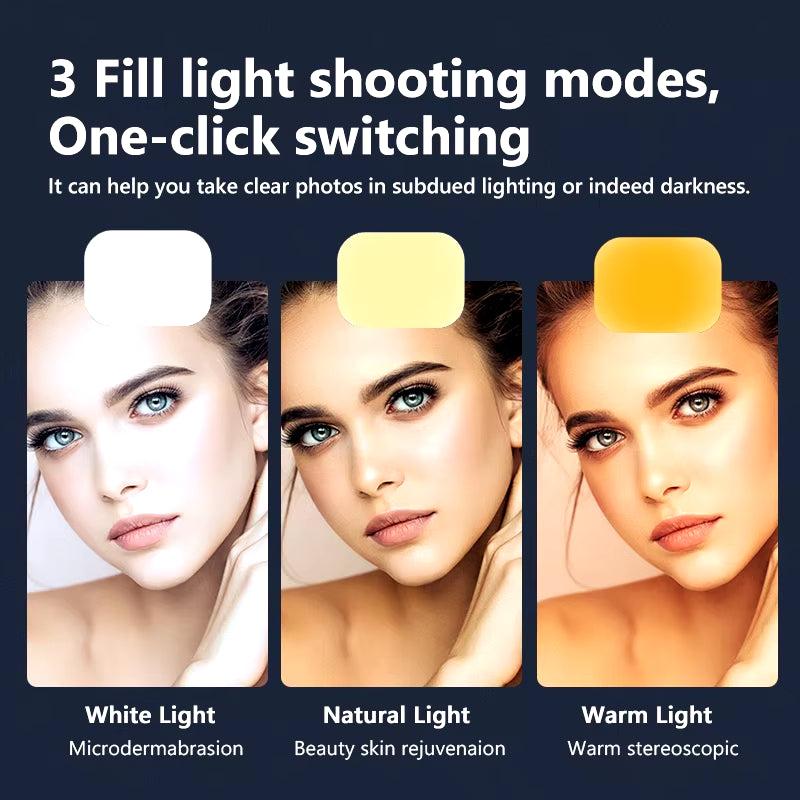 L13D Selfie Stick 1160Mm with Wireless Bluetooth Double Fill Light Extended Tripod with Remote Shutter for Android IOS Cellphone