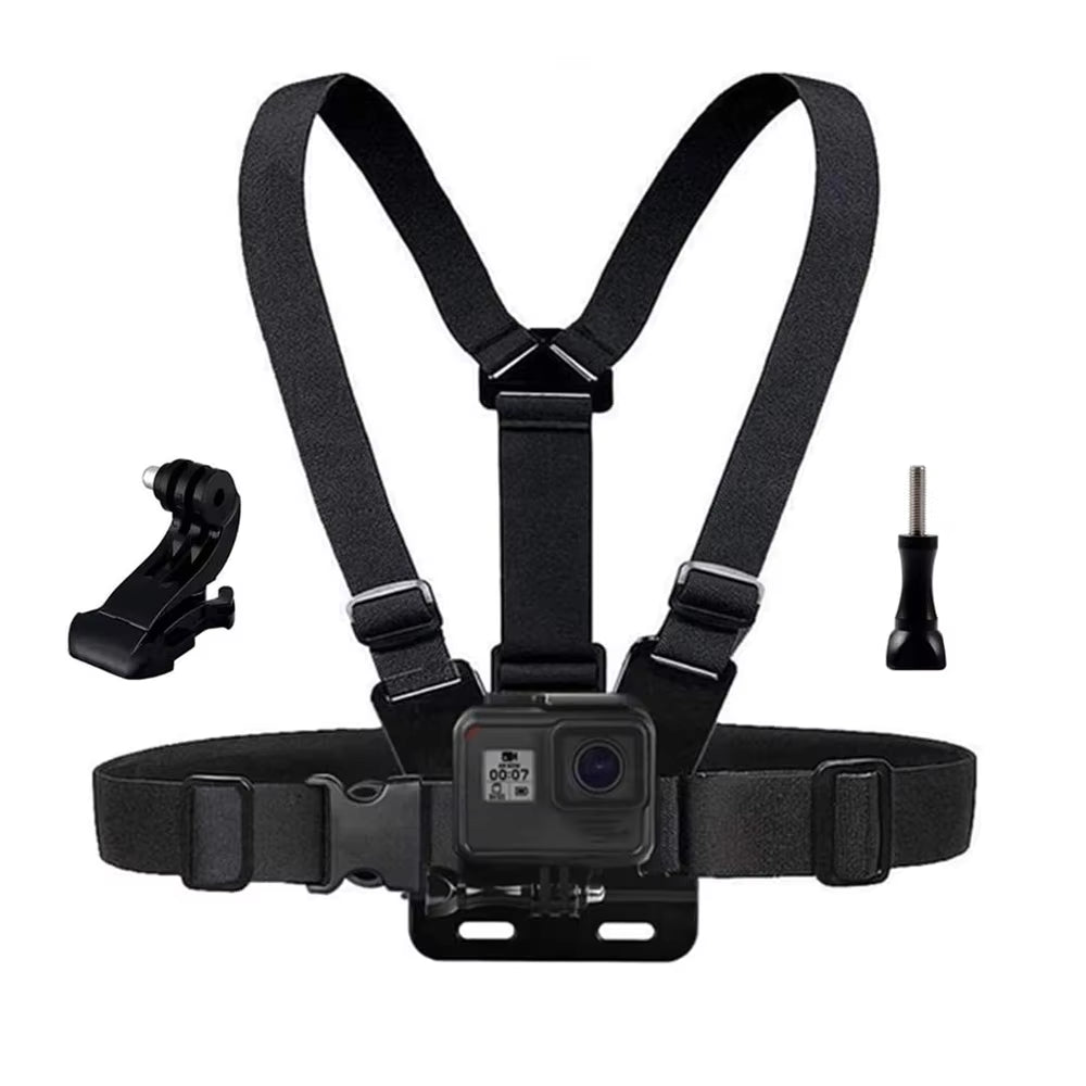 Chest Harness Mount Adjustable Chest Strap Belt with J Hook Compatible for Gopro Hero 12 11 10 9  Action Camera Accessories