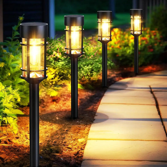 Solar Pathway Lights LED Solar Lights Outdoor Waterproof Solar Garden Light outdoor IP65 Solar Lamp Super Bright Solar Spotlight