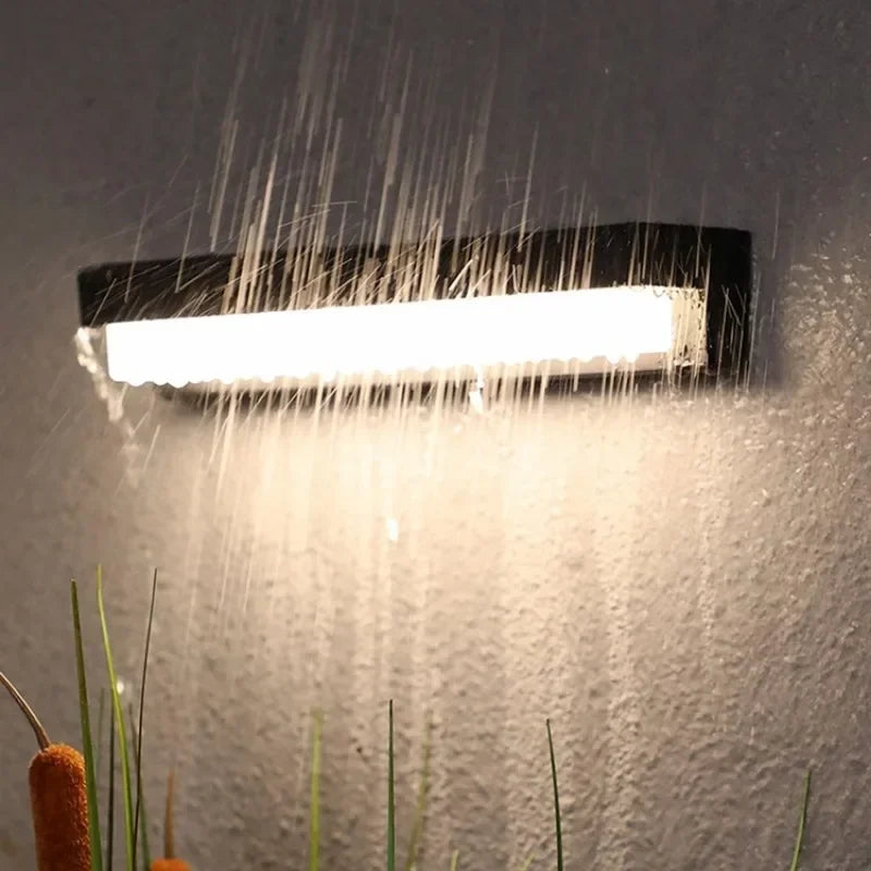 Solar LED Wall Light IP65 Waterproof Outdoor Wall Lamp with Motion Sensor Garden Balcony Decor Villa Door Number Indoor Lighting