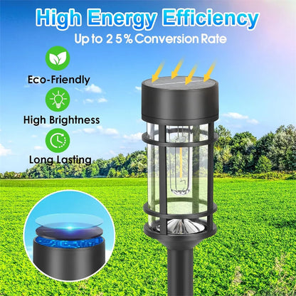 Solar Pathway Lights LED Solar Lights Outdoor Waterproof Solar Garden Light outdoor IP65 Solar Lamp Super Bright Solar Spotlight