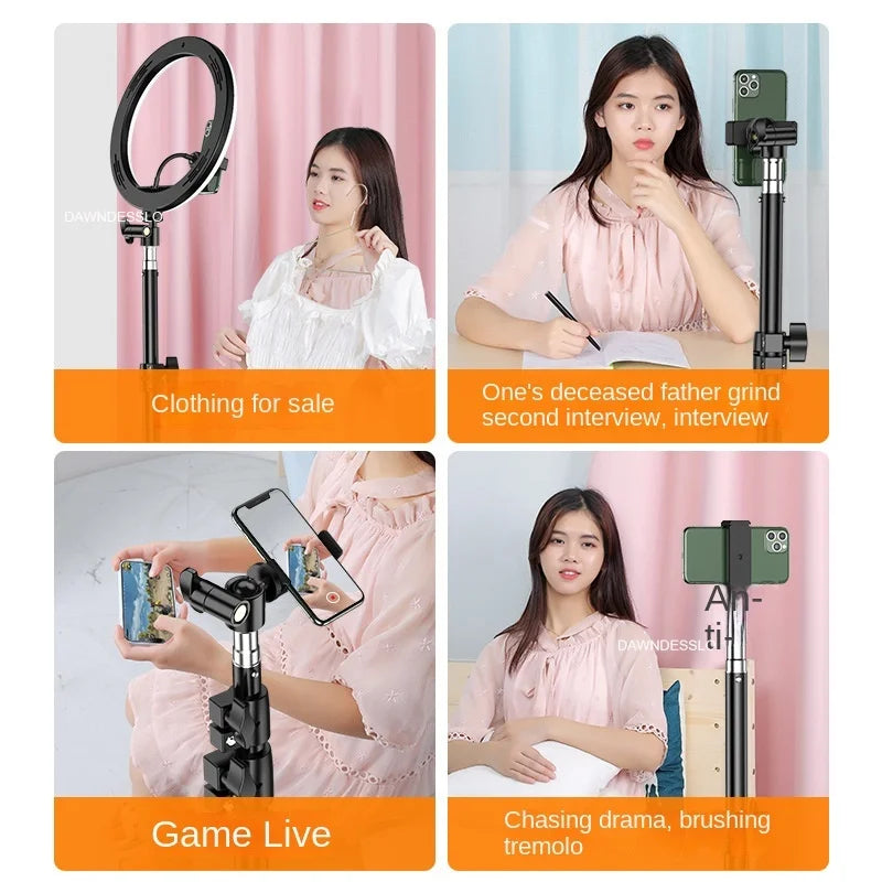 Mobile Phone Live Support Photo Tripod Multi-functional Video Recording Selfie Landing Tripod 160cm