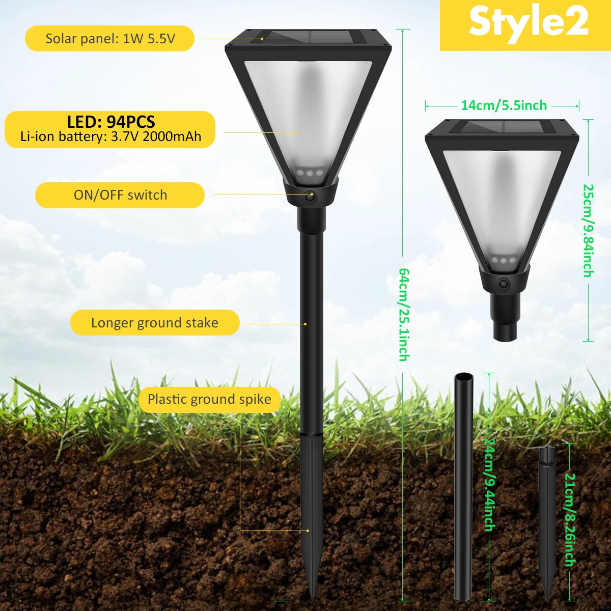 Solar Outdoor Lights Solar Torch Lights with Flickering Flame Waterproof Solar Powered Pathway Lights Landscape Decorative Light