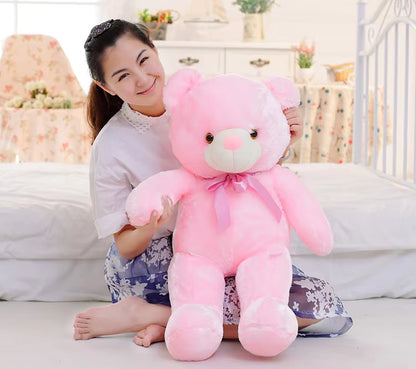 3275CM Luminous Creative Light up LED Teddy Bear Stuffed Animal Plush Toy Colorful Glowing Teddy Bear Christmas Gift for Kid