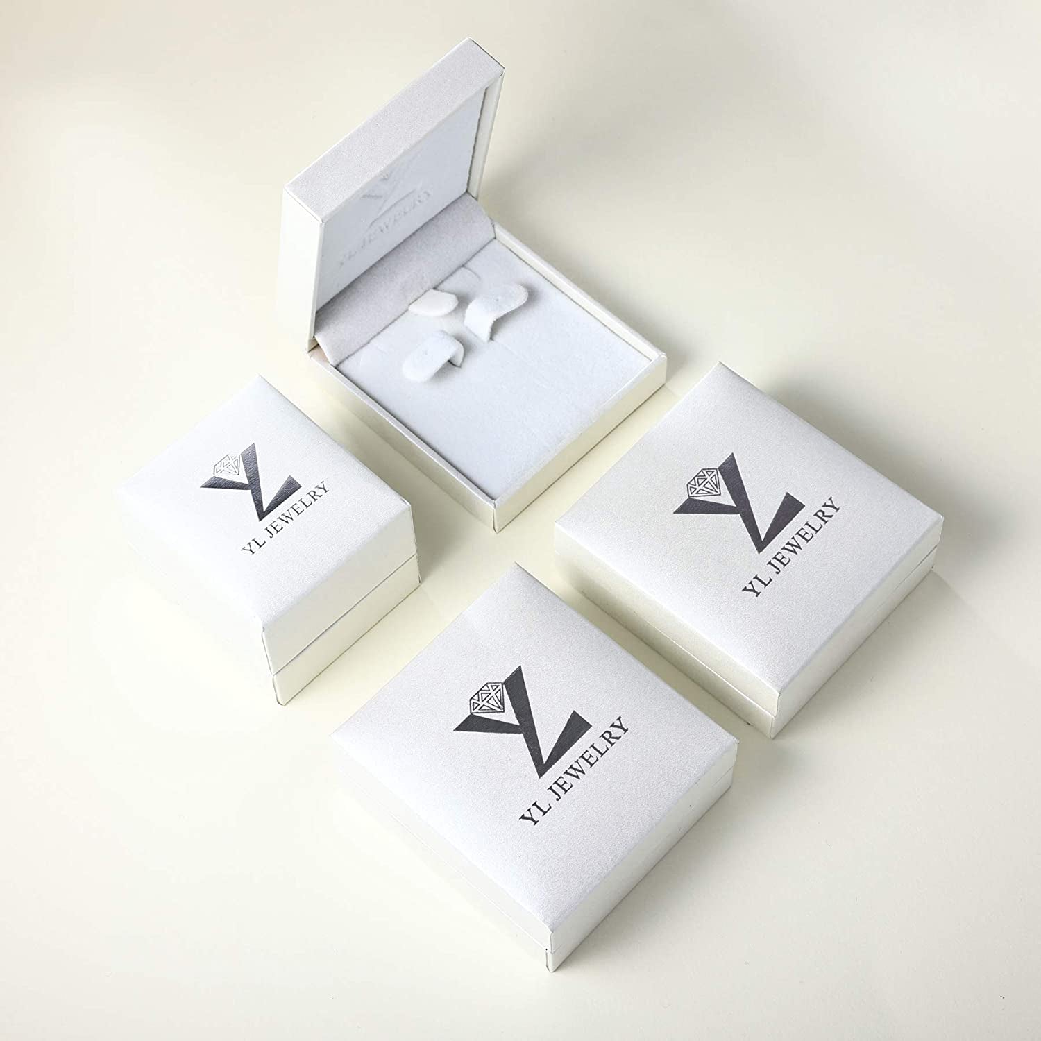 Dangle Drop Infinity Earrings 925 Sterling Silver Leverback Earrings 18K White Gold Jewelry for Women